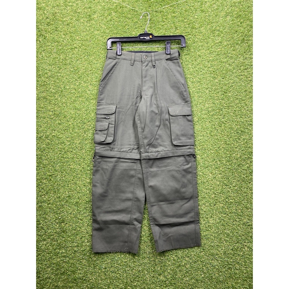 Boy Scouts of America Convertible Uniform Pants Youth 8 Green Zip Off Outdoor